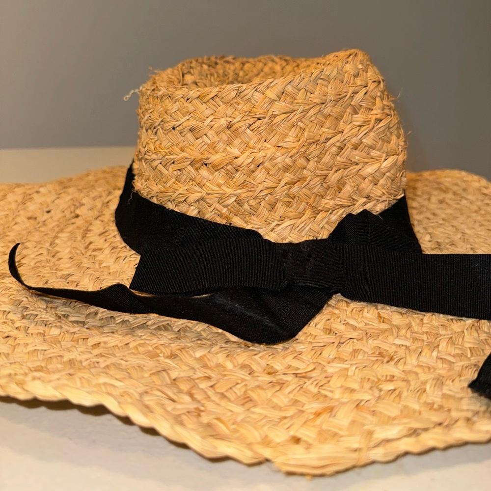 BINDYA Womens Straw Hat Bow Tie Straw Hat Female Summer Sun Hat